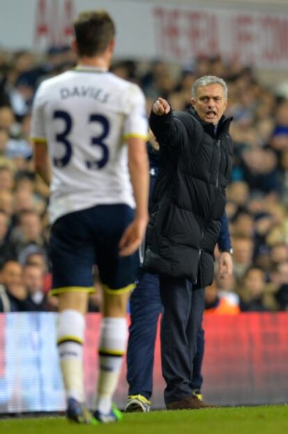 Mourinho, en la derrota del Chelsea ante el Tottenham.