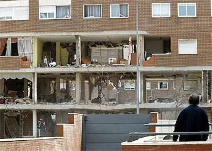 Edificio de Leganés donde se suicidaron los siete terroristas islamistas el 3 de abril.