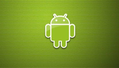 Logotipo Android con fondo verde