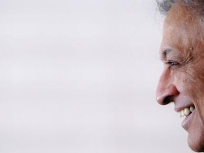 El director de orquesta Zubin Mehta, durante la presentaci&oacute;n del V Festival del Mediterrani del Palau de les Arts de Valencia.