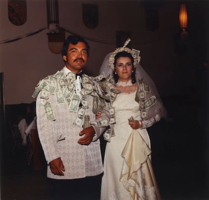 Foto de boda de José Luis Venegas realizada en 1972.