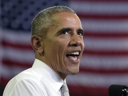 O presidente Obama num evento recente na Flórida