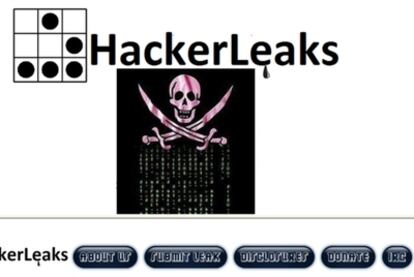 Portada del sitio hackerleaks.