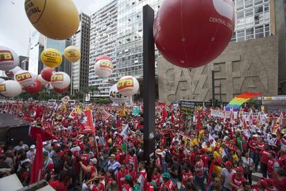 Ato na avenida Paulista, em São Paulo.