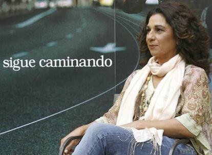 Lolita, esta mañana en la presentación de su último disco, 'Sigue caminando'
