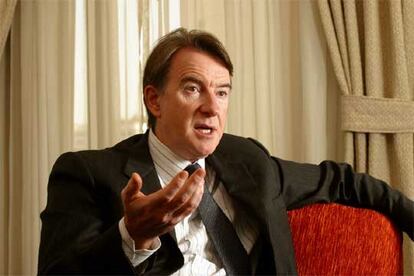 Peter Mandelson, durante la entrevista.