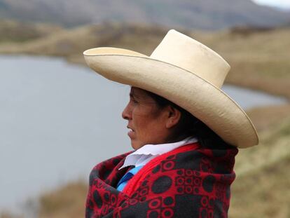 La agricultora peruana M&aacute;xima Acu&ntilde;a.