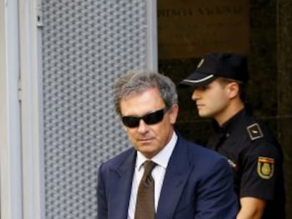 Jordi Pujol Ferrusola, tras declarar en la Audiencia en septiembre.