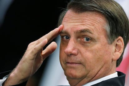 Jair Bolsonaro, el presidente de Brasil, el 3 de mayo.