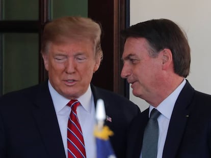 Donald Trump amb Jair Bolsonaro a Washington.