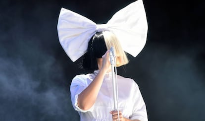 Sia, durante un concierto el verano pasado en Inglaterra.