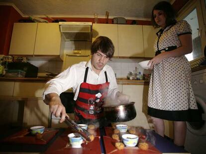 Horton Jupiter cocina en el restaurante privado The Secret Ingredient que regenta en Londres.