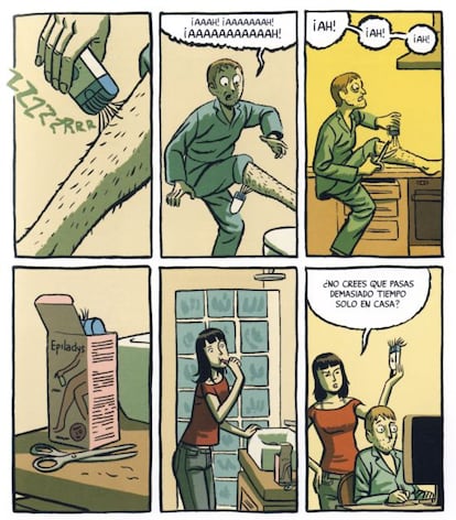Una de las páginas de 'Memorias de un hombre en pijama', de Paco Roca.