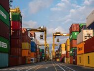 Containers en el puerto de Buenaventura, en Colombia, en una foto de archivo.
