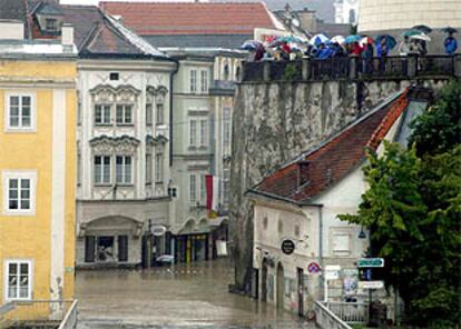 Inundaciones en la ciudad austriaca de Steyr.