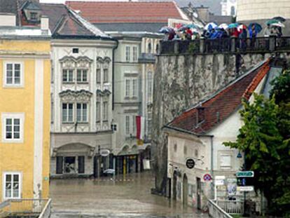 Inundaciones en la ciudad austriaca de Steyr.