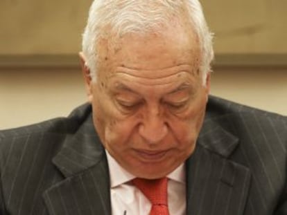 Garc&iacute;a-Margallo, el pasado 16 de diciembre en el Congreso.