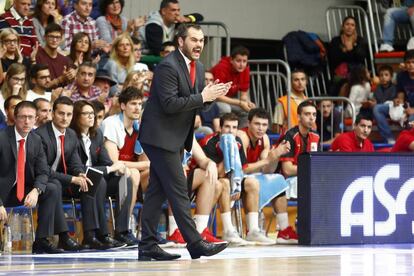 Agustí Julbe, esta temporada entrenando al Fuenlabrada.