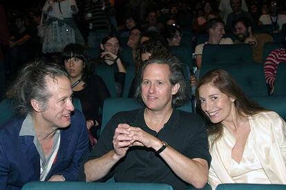 Los directores y hermanos Thimoty y Stephen Quay y la actriz Assumpta Serna, ayer en Sitges.