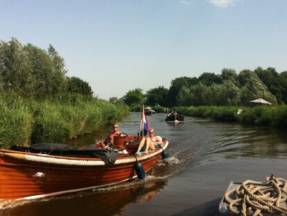 Navegando por los canales de Ámsterdam