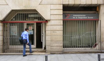 Oficina de la Administración de la Seguridad Social, en el centro de Madrid. 