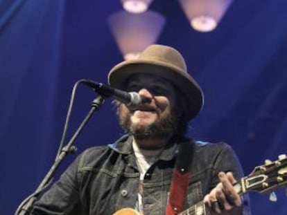 El m&uacute;sico y compositor Jeff Tweedy durante el concierto en la palacio de Vistalegre. 