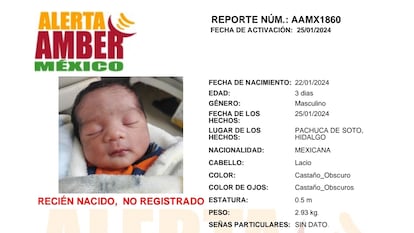 alerta amber hidalgo