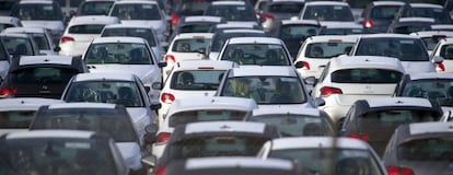 Coches en la planta de Mulhouse (Francia).