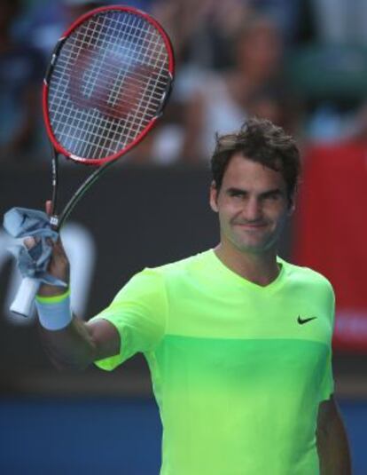 Federer, tras derrotar a Bolelli.