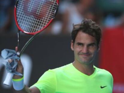 Federer, tras derrotar a Bolelli.