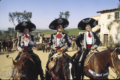 A scene from the 1980s comedy ‘The Three Amigos.’