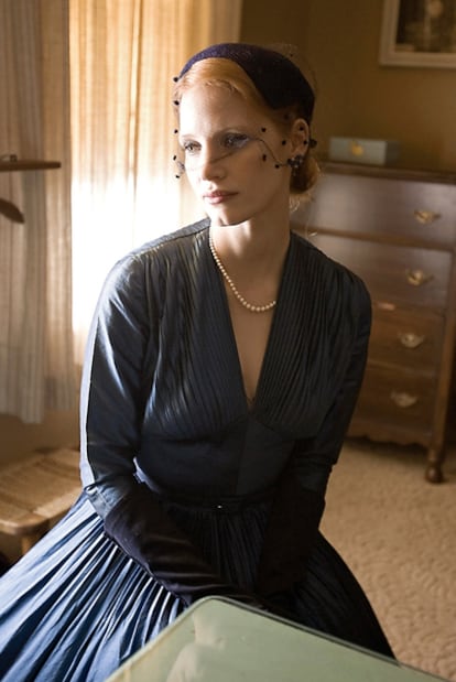 La actriz Jessica Chastain, impecable en su papel de madre de otros tiempos en 'El árbol de la vida'.