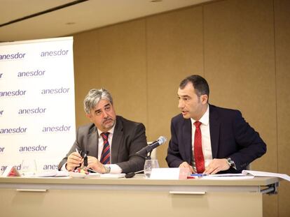 Víctor González, presidente de Anesdor; y José María Riaño, secretario general de Anesdor.