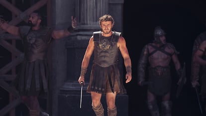 Paul Mescal en una escena de la pelcula 'Gladiator II', de Ridley Scott