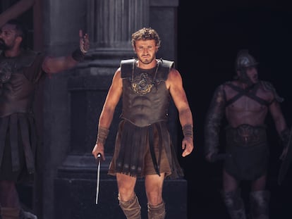 Paul Mescal en una escena de la película 'Gladiator II', de Ridley Scott