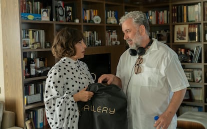 Candela Peña y Félix Sabrono, en el rodaje de 'Furia'.