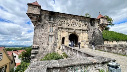 La puerta renacentista del castillo de Tubinga.