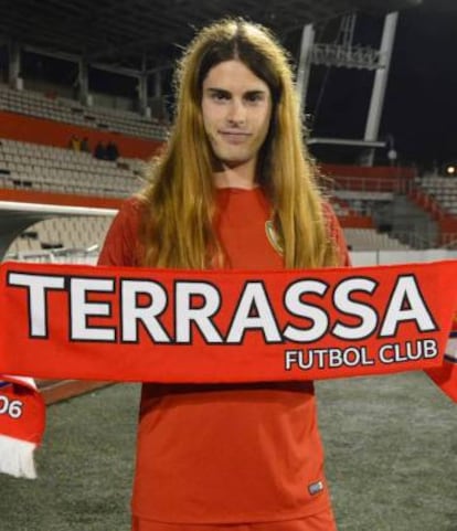 Valentina Berr, al camp del Terrassa.