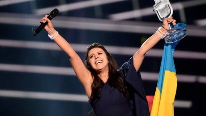 La cantante Jamala de Ucrania ganadora de Eurovisión 2016.