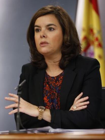 Soraya S&aacute;enz de Santamar&iacute;a.