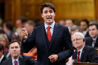EL primer ministro de Canadá, Justin Trudeau