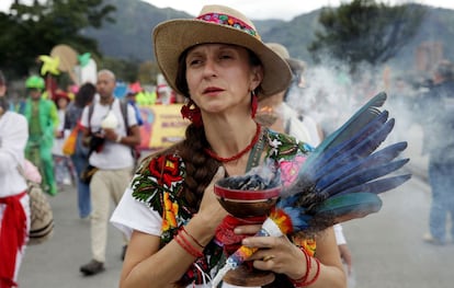 En Colombia la marcha fue convocada por Greenpeace y transcurrió en silencio y sin incidentes