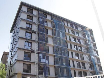 En la imagen, vivienda en construcción en Madrid.