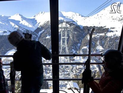 Vista panorámica de la ciudad de Davos (Suiza), el pasado viernes 20 de enero.