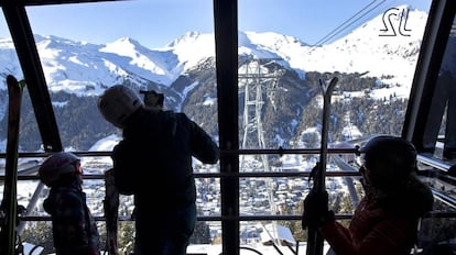 Vista panorámica de la ciudad de Davos (Suiza), el pasado viernes 20 de enero.