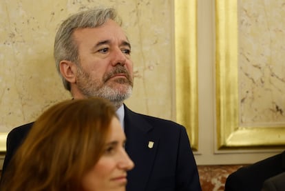 El presidente de Aragón, Jorge Azcón, durante el acto institucional por el Día de la Constitución, este sábado, en el Congreso. Azcón adelantará las elecciones en Aragón
