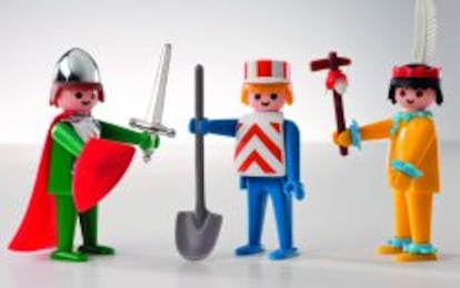 Los tres primeros Playmobil.