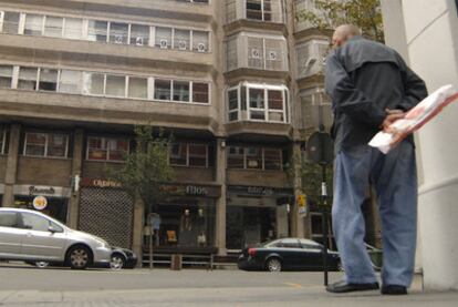 Calle Juan Flórez de A Coruña, ahora con importante rebaja en el impuesto inmobiliario.