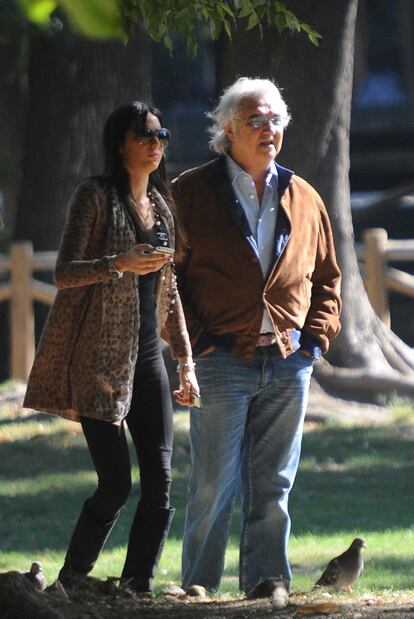 Flavio Briatore y Elisabetta Gregoraci, en octubre en Milán.