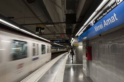 La estación Virrei Amat de la L5 del metro de Barcelona